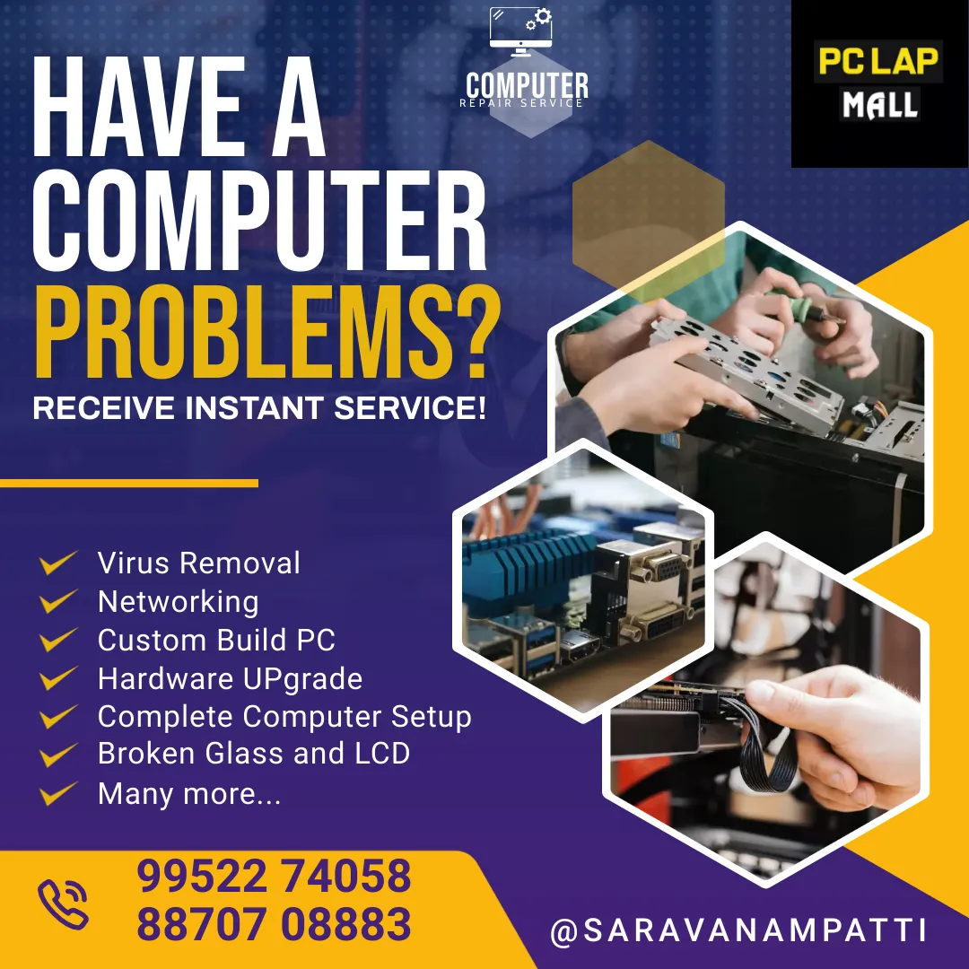 laptop reapir service center saravanampatti